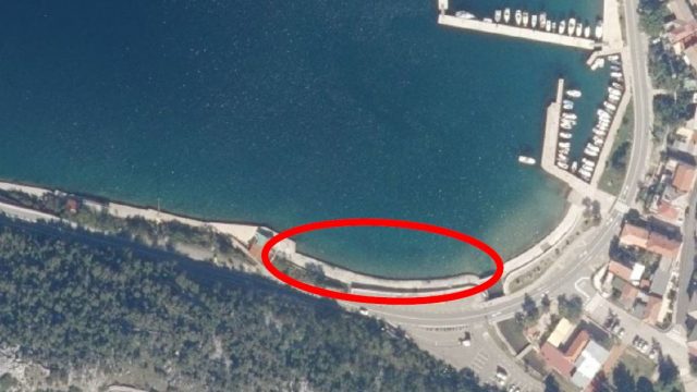 Početak radova na sanaciji obalnog platoa u Bakarcu na dijelu k.č. 1346/7, k.o. Bakarac