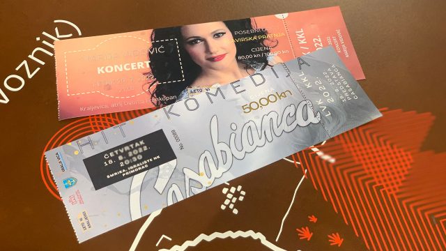 Ulaznice za koncert Marije Vidović i predstavu Casabianca
