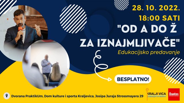 Edukacijsko predavanje „Od A do Ž za iznajmljivače“